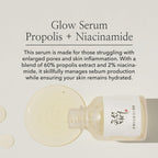 "Beauty of Joseon Glow Serum with Propolis and Niacinamide, 30ml, in elegant packaging."