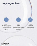 "COSRX Hyaluronic Acid Hydra Power Essence 100ml bottle with sleek design."