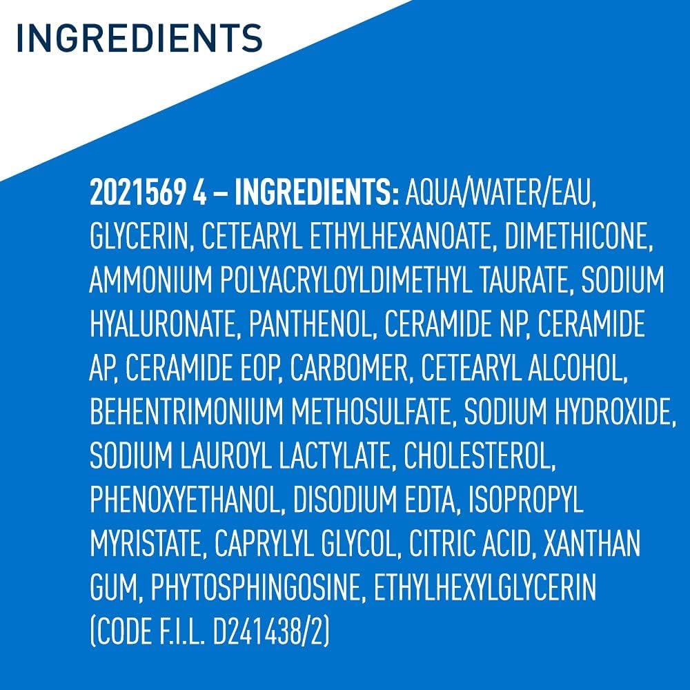 CeraVe Hydrating Hyaluronic Acid Serum with Vitamin B5 and Ceramides, 30ml, fragrance-free formula for deep hydration. CeraVe Fragrance-Free Hydrating Serum with Hyaluronic Acid, Vitamin B5, and Ceramides for sensitive skin.