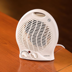DOMEA 2000W Electric Fan Heater – Compact Heater with 2 Heat Modes, Adjustable Thermostat, and Overheat Protection for Home or Office
