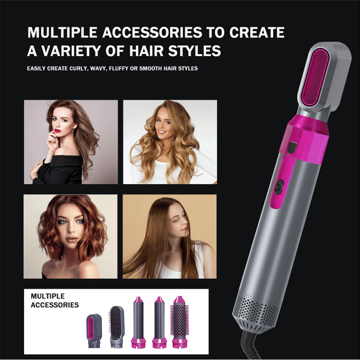Ceramic Hot Air Brush (5-in-1)