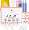 ICONSIGN ESSNS Eyelash Perming Kit with updated formula for salon and home use, full kit displayed.