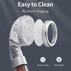 Ecom City™ Filtered Handheld Shower Head with ionic filtration, ideal for purifying water and reducing hair loss.