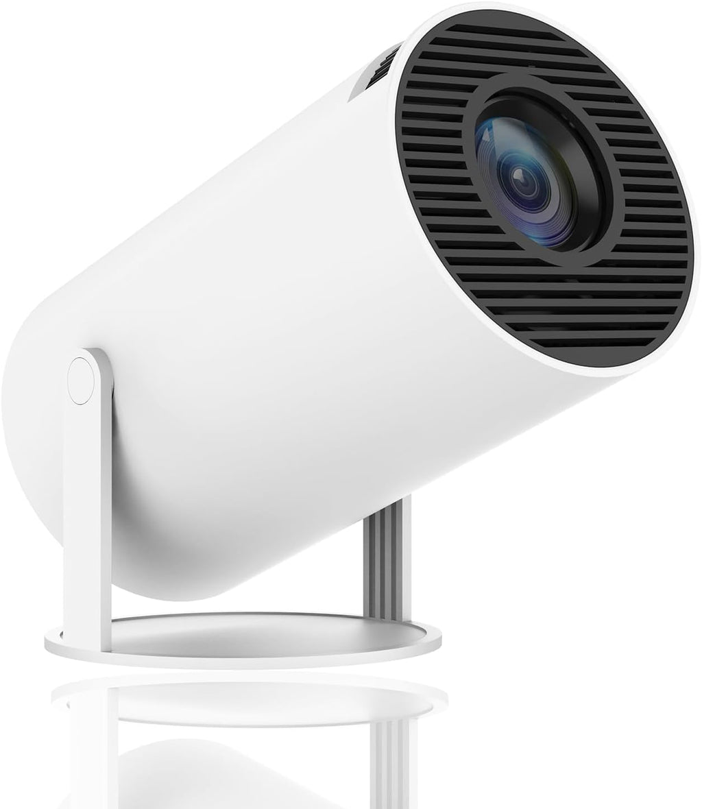 Limimart 4K Smart Mini Projector with 130-inch screen capability, featuring 5G Wi-Fi and Bluetooth 5.0 for a portable home theater experience.